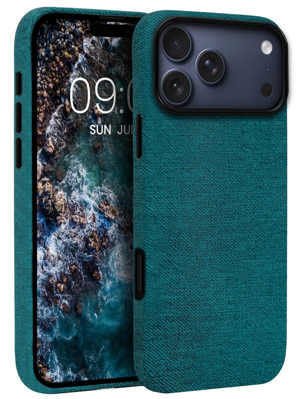 Мягкий тканевый чехол для IPHONE 17 PRO MAX с бархатной подкладкой и усиленной защитой камеры