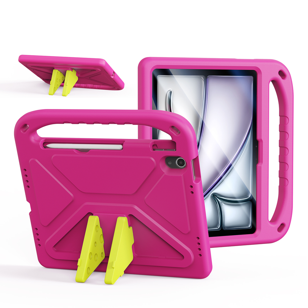 Детский чехол розового цвета на планшет iPad Air 11 (2024-) и Pro 11 (2024-), серия Puff Series Case от Dux Ducis