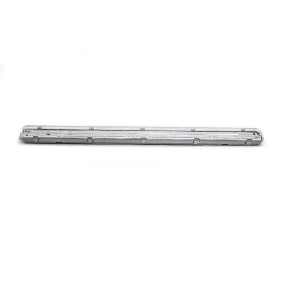 Светильник LED ДСП Айсберг 58W-7250Лм IP65 4000К прозрачн. с БАП 3ч 1262x124x85мм vs102-58-tr-4k-li3h