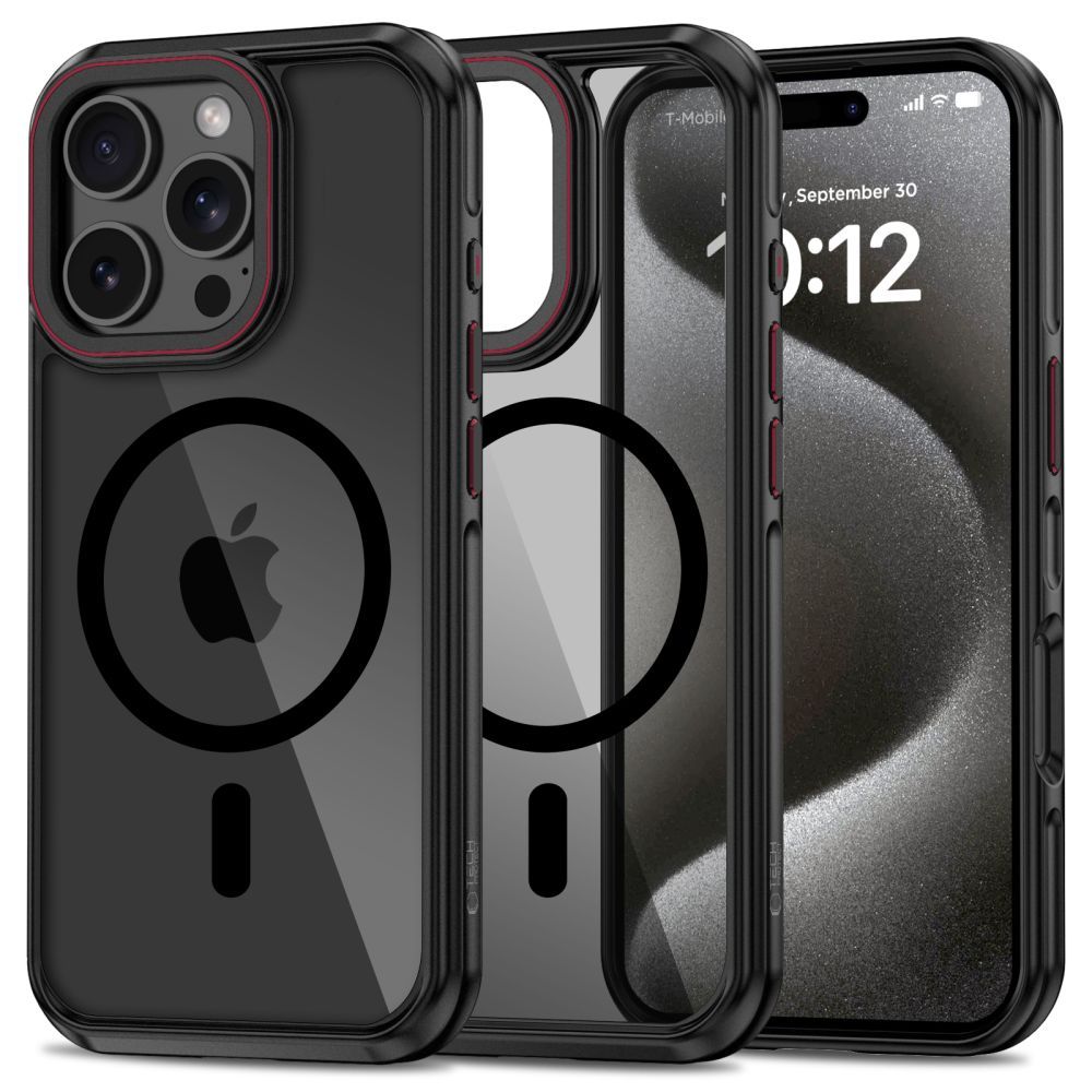 Чехол Tech-Protect MagHybrid MagSafe для iPhone 16 Pro Max Black/Red