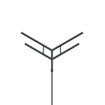 Кронштейн OXOR-SY4-3000x76-L1500 BLACK (Arlight, Сталь)
