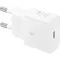 Зарядный блок Samsung Type-C 25W белого цвета