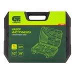 Набор инструментов 76 предметов CrV, 1/2", 1/4" Сибртех