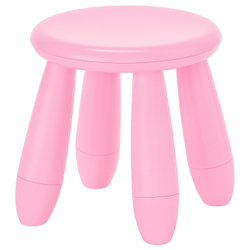 IKEA MAMMUT (ИКЕА МАММУТ) — Детский стул, крытый/открытый/розовый