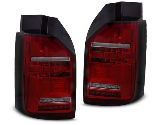 Тюнинг фонари LED BAR RED SMOKE SEQ для VW T6/T6.1