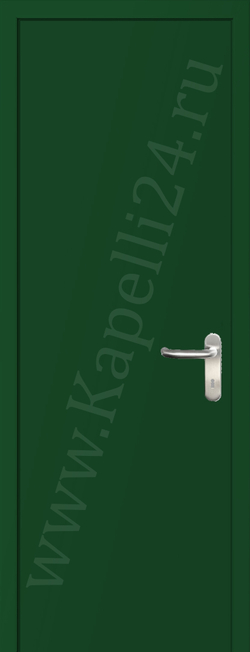 Дверь влагостойкая пластиковая KAPELLI multicolor ДГ RAL 6035 Перламутрово-зеленый + коробка