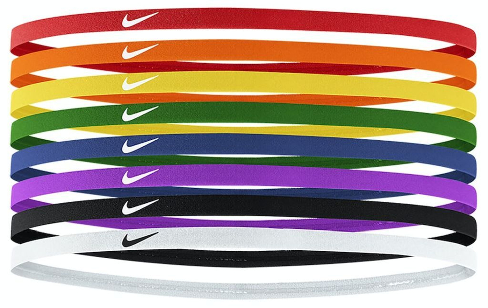 Повязка на голову Nike Skinny Headbands 8P - Red Multikolor