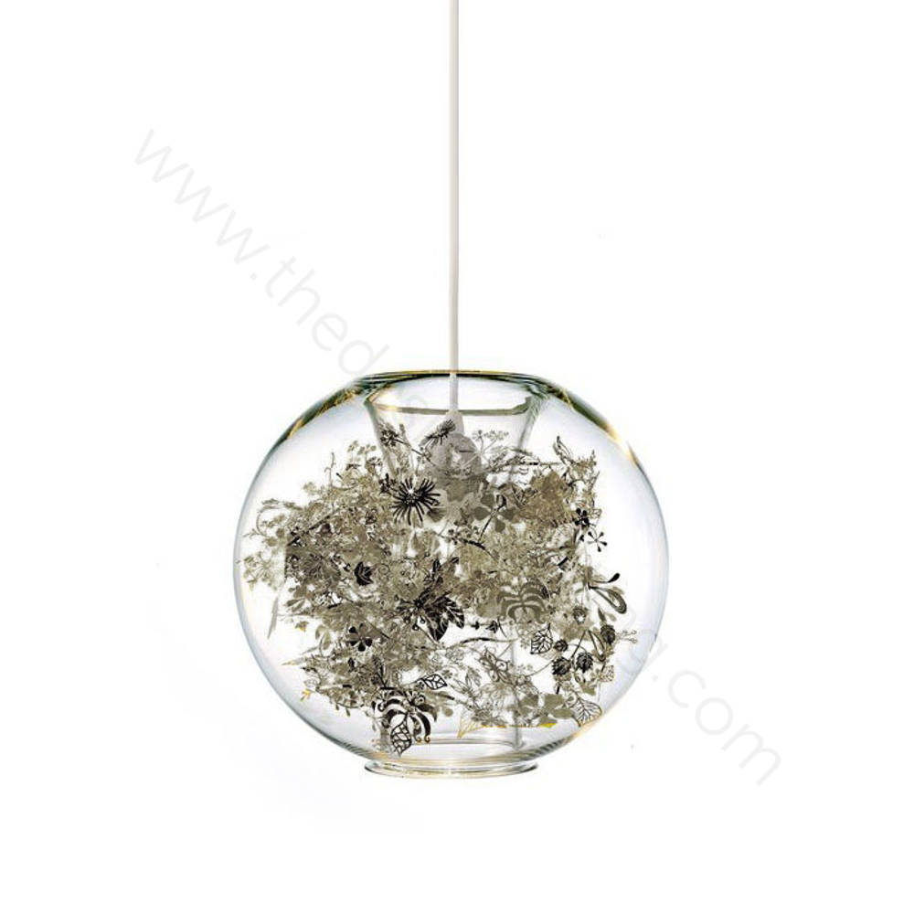 Pendant design lamp Tangle Globe by Artecnica (Silver)