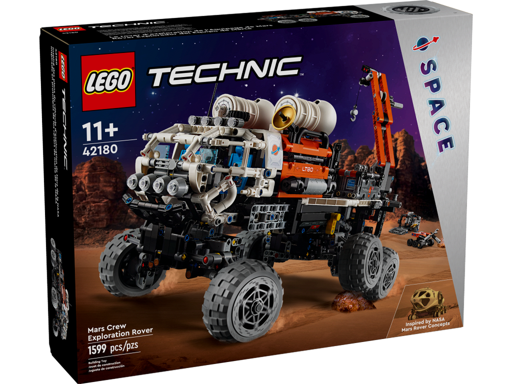 Конструктор Лего Техник Исследовательский марсоход 42180 | LEGO Technic Mars Crew Exploration Rover | 1599 деталей 11+