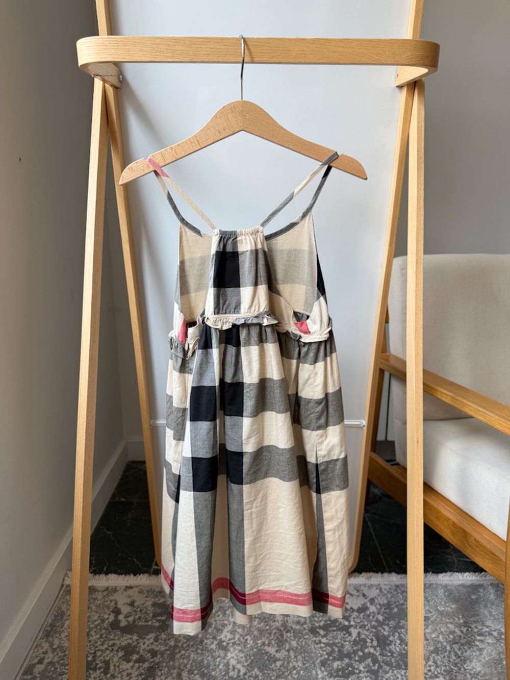 Хлопковое платье Burberry, 128