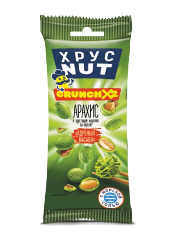 Арахис в корочке "Васаби" ХрустNUT 50г (30шт)