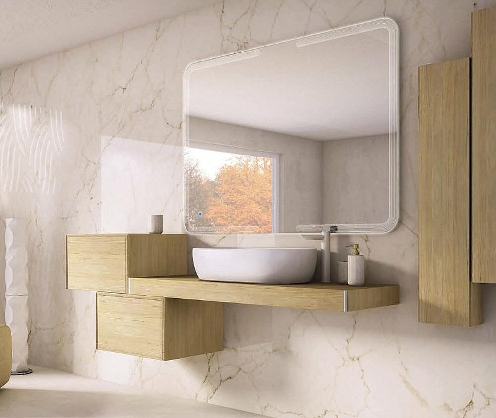 Консоль под раковину Cezares Tavolone 90 41581 Rovere tabacco
