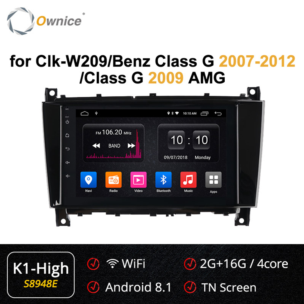 Установочный комплект для MERCEDES G-класс W463 2007-2012, C-класс W203 рестайл 2004-2007, CLK, CLC, SLK  KUBERG OL-8948