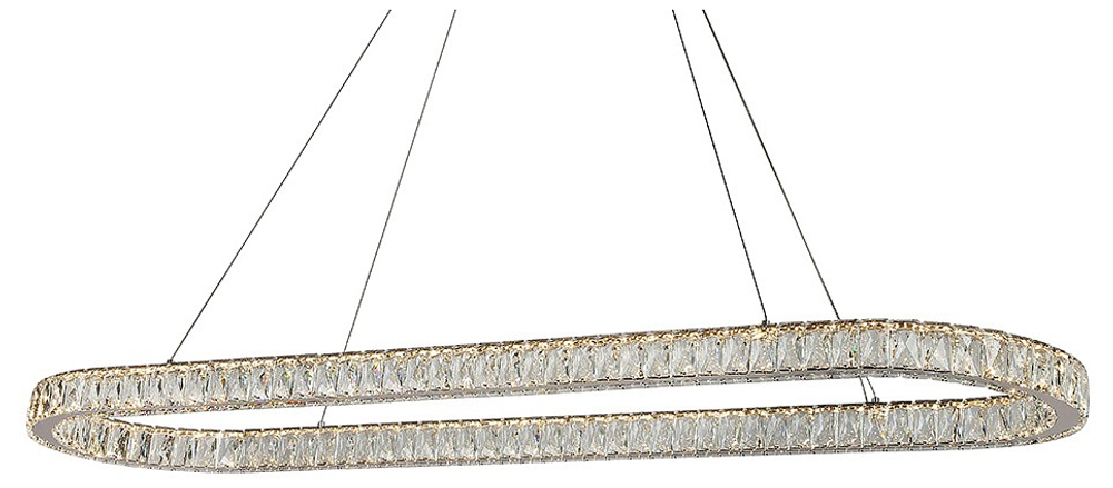 Подвесная люстра Newport 8580/140 C oval chrome