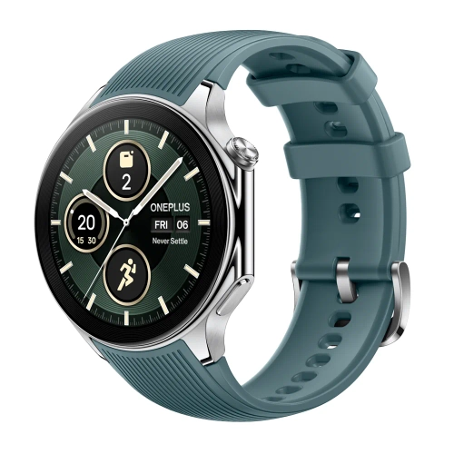 Умные часы OnePlus Watch 2, Wi-Fi, 1.43", Radiant Steel (Зеленый)