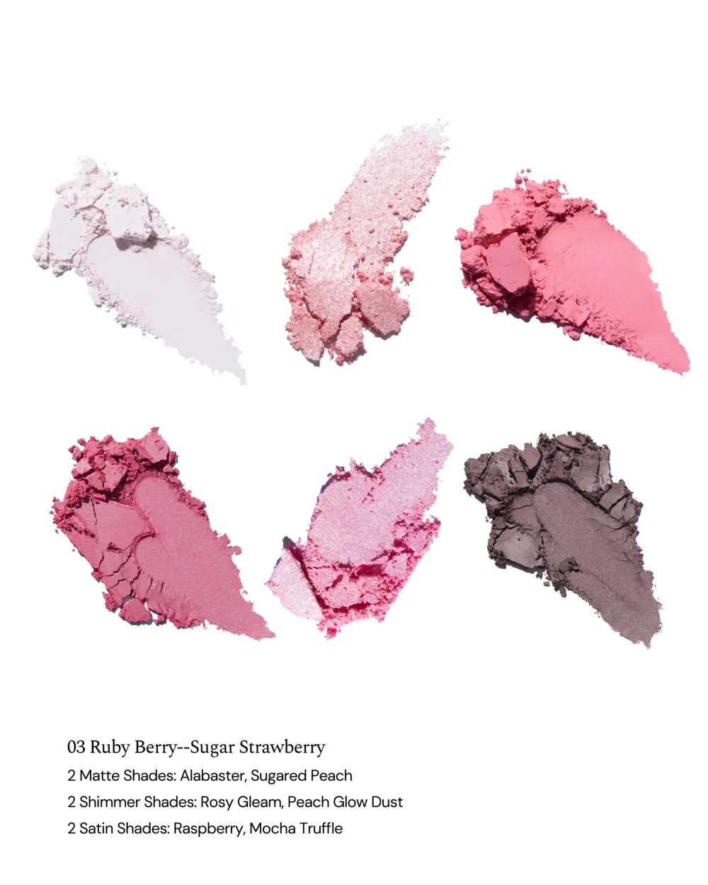 Палитра теней для век Flower Knows Bunny Garden 6-Color Makeup Palette - 03 Ruby Berry