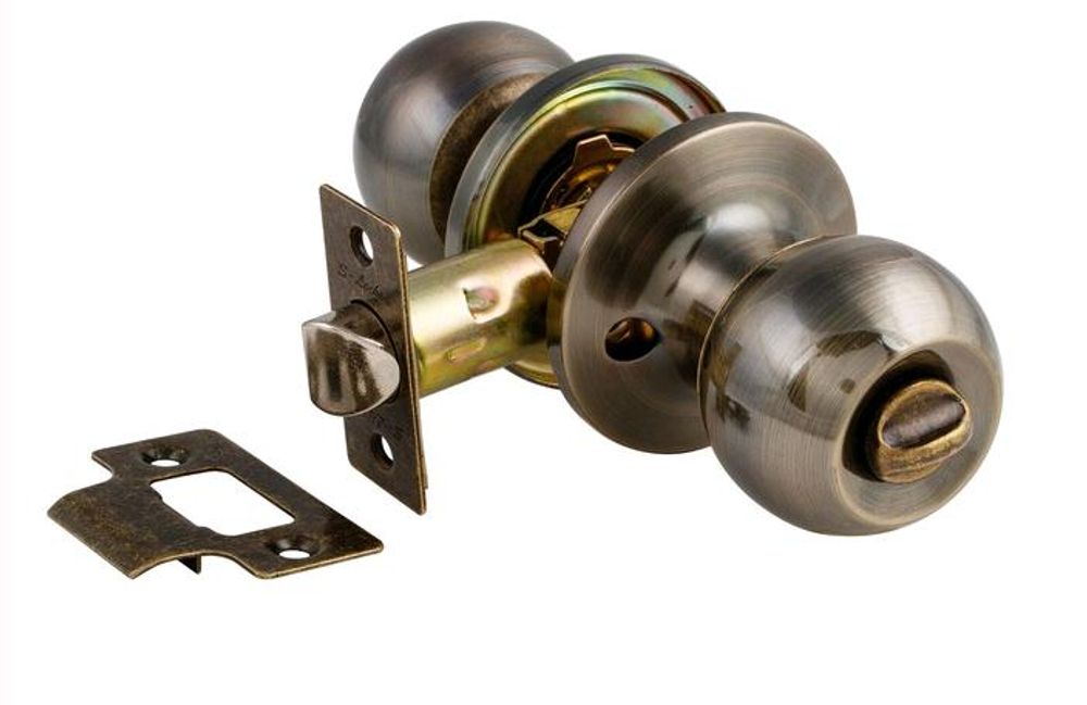 Защелка-Комплект S-Locked 6072-03 AB круглая фиксатор БРОНЗА /115222 Защелка-Комплект S-Locked 6072-03 AB круглая фиксатор БРОНЗА /115222