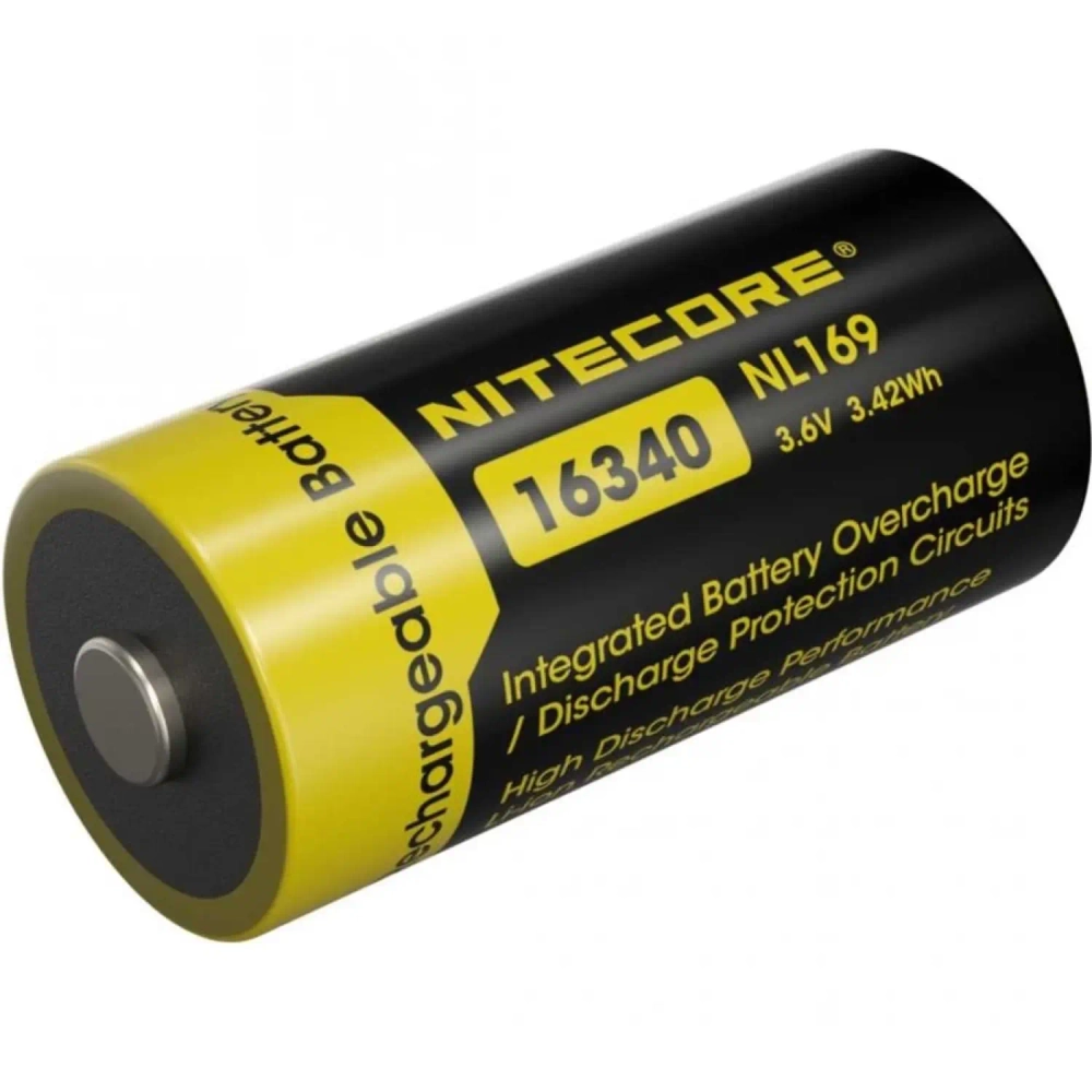 Аккумуляторные батареи NiteCore RCR 123 3.7v