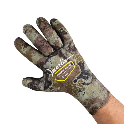 Перчатки Marlin Ultrastretch Green 3 мм резиновый протектор