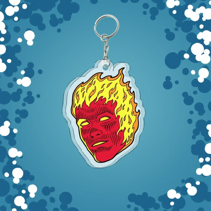 Акриловый брелок «F4: Johnny Storm/Human Torch»