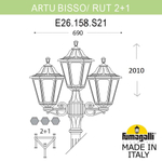 Ландшафтный светильник Fumagalli RUT E26.158.S21.AYF1R