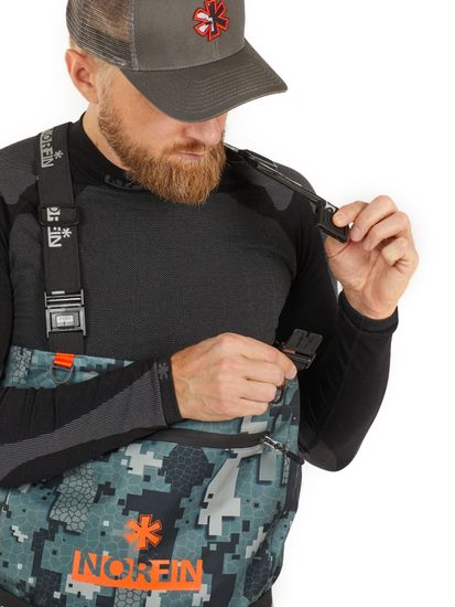Полукомбинезон забродный NORFIN Pilot Camo Bootfoot