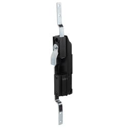 Замок мебельный MS-1848-3KA/P (ригель изогнутый на 8мм, трехгранный ключ)