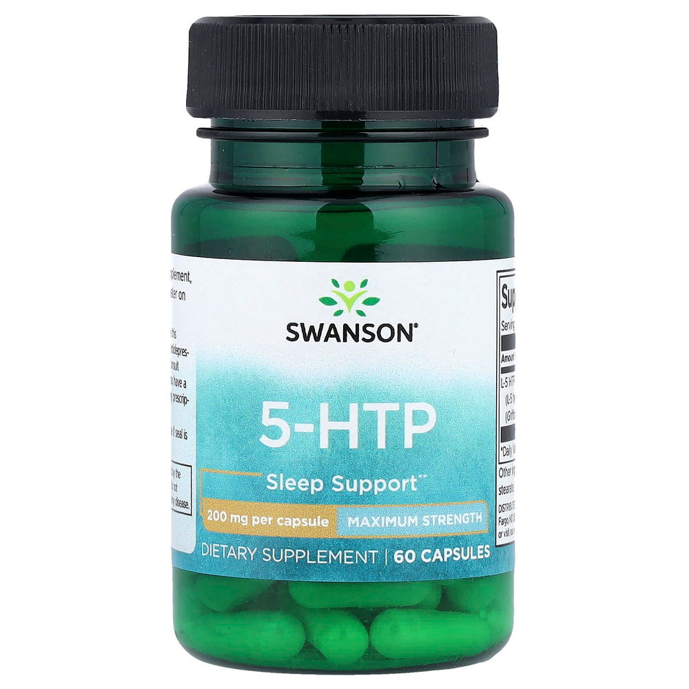 Swanson Vitamins, 5-HTP, 200 мг, 60 капсул