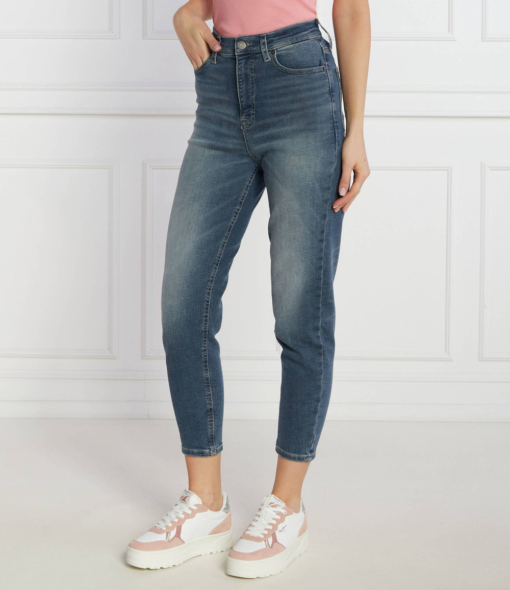 Джинсы MOM SLIM UH BH1264 Tommy Jeans - голубой(DW0DW17628)