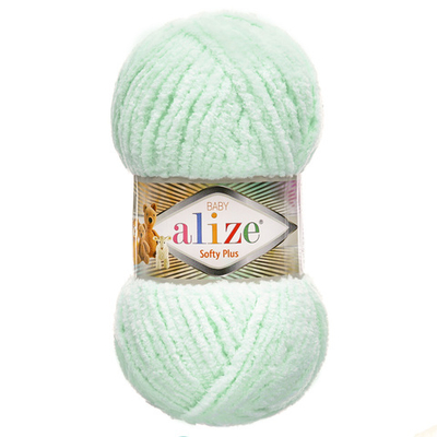 Пряжа Alize (Ализе) Softy Plus / уп.5 мот. по 100 г, 120м, 015 водяная зелень A