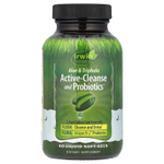 Irwin Naturals, Active-Cleanse and Probiotics, с алоэ и трифалой, 60 мягких желатиновых капсул с жидкостью