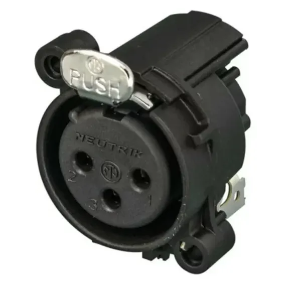 Neutrik NC3FAH1 панельный разъем XLR female, горизонт. установка на ПП