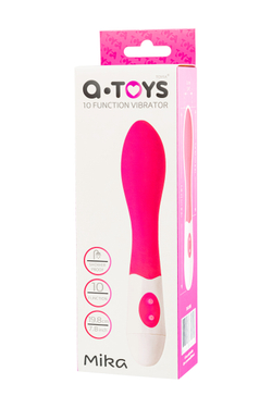 Нереалистичный вибратор A-Toys by TOYFA Mika, силикон, розовый, 19,8 см