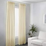 IKEA Шторы АKERMOLKE, бежевые с рисунком, 145х250 см, 1 пара (2 шт.) (из Финляндии)
