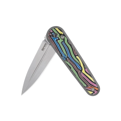 Нож складной SRM 251MB-GX Twin Beadblast (N690, Rainbow G10/Aluminium)