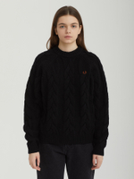 Женский Свитер Cable Knit Mock Neck