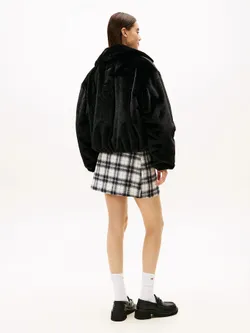 Куртка утепленная женская TOMMY JEANS TJW FAUX FUR BOMBER