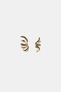 ZARA БЛЕСТЯЩИЕ СЕРЬГИ-КАФФЫ, ЗОЛОТИСТЫЙ