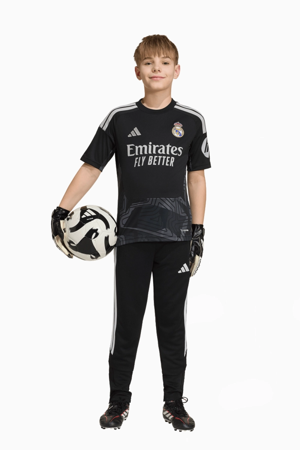 Футболка adidas Real Madrid 26/27 Home Goalkeeper Junior - черный