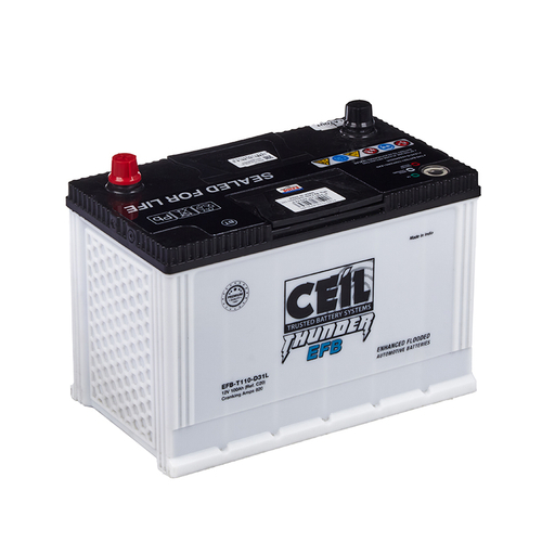 Аккумулятор CEIL JIS EFB-T110-D31L, 100Ah, 820A, 305x173x225, бортик EFBT110D31L