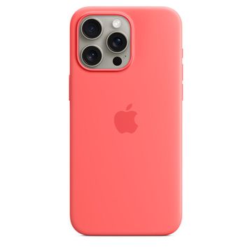 Силиконовый чехол Apple для iPhone 15 Pro Max с MagSafe Розовый помело