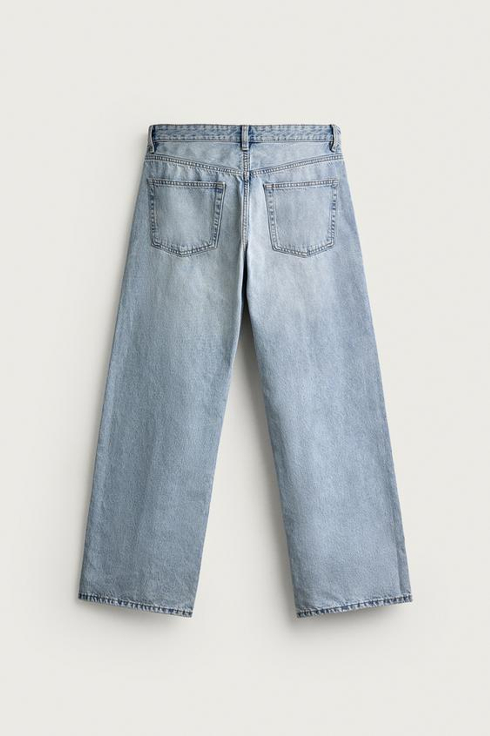 ZARA ДЖИНСЫ LOOSE FIT, ВЫЦВЕТШИЙ СИНИЙ