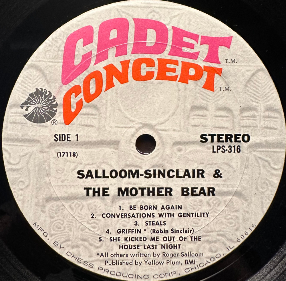 Salloom, Sinclair And The Mother Bear – Salloom, Sinclair And The Mother Bear (США 1968г.)