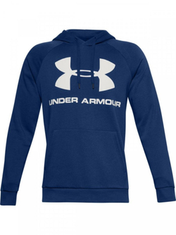 Кофта для мальчика теннисная Under Armour Rival Fleece Hoodie - небесный