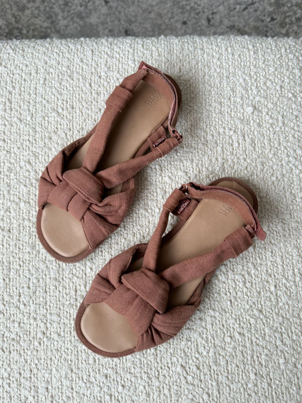 Текстильные босоножки Zara, 34,5