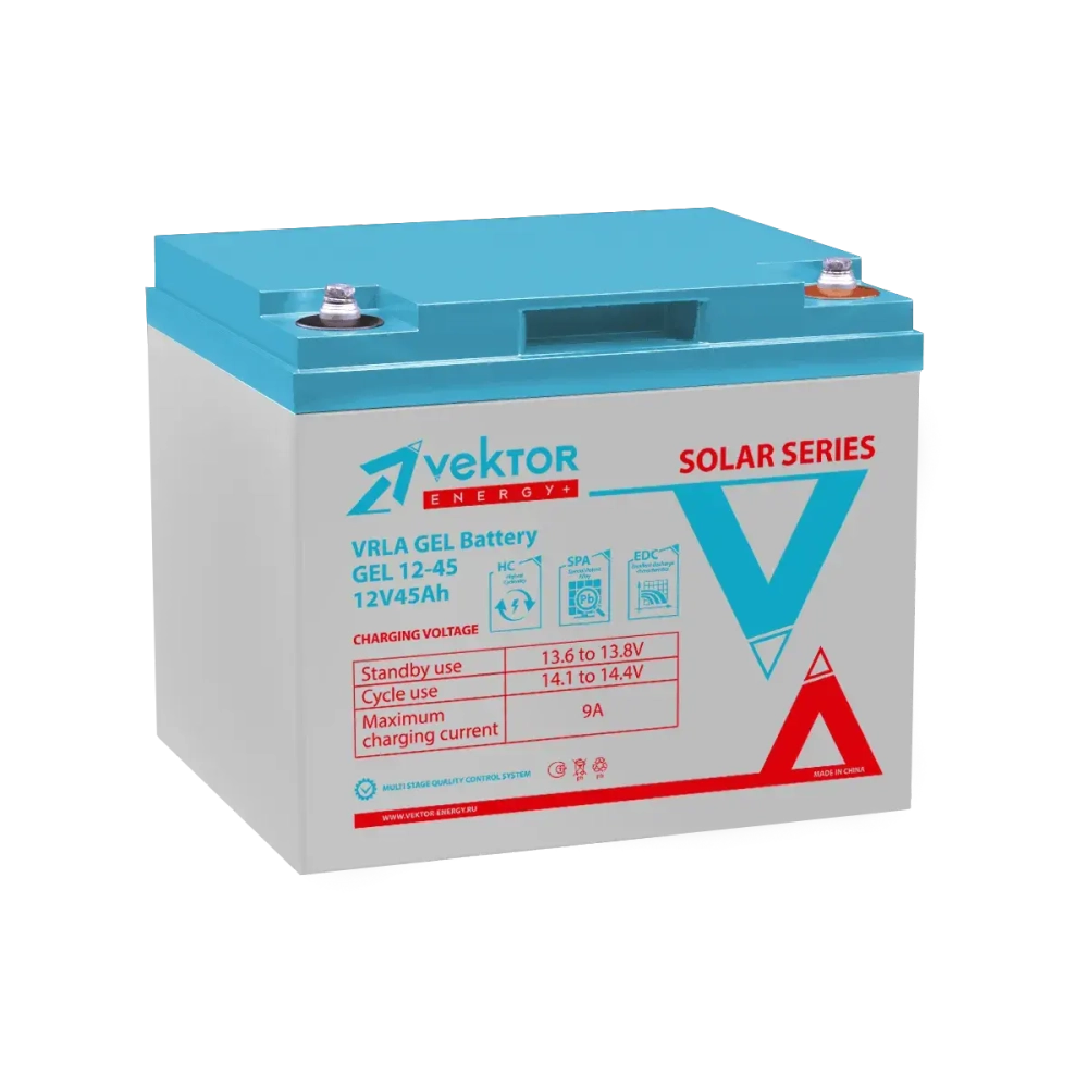 Аккумуляторная батарея Vektor Energy GEL 12-45