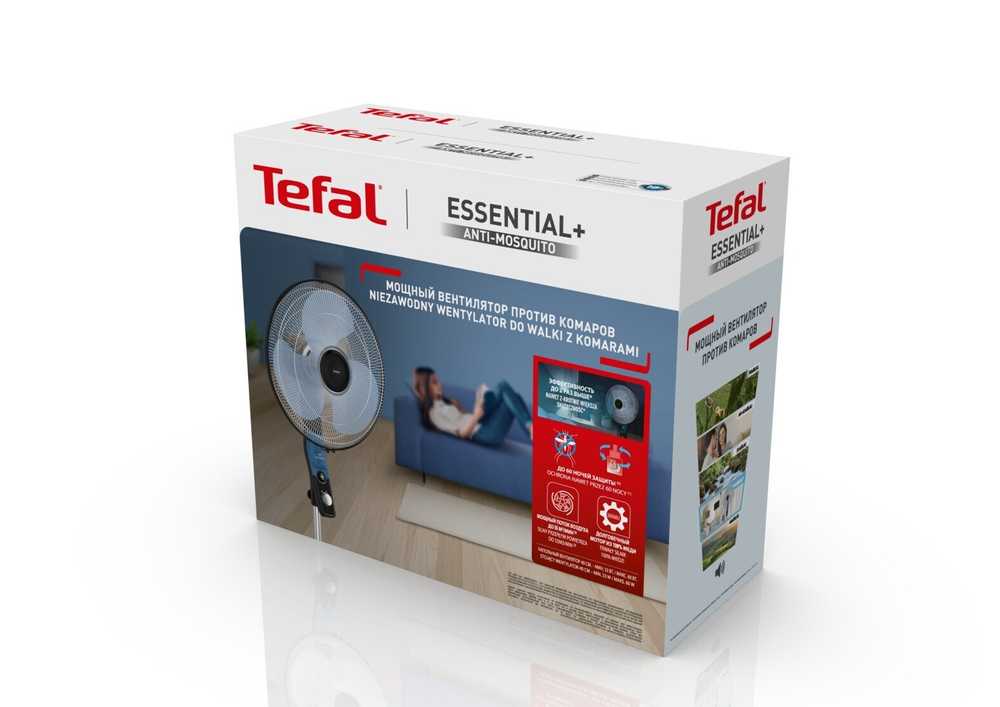 Напольный вентилятор Tefal Essential+ anti-mosquito VF4420F0