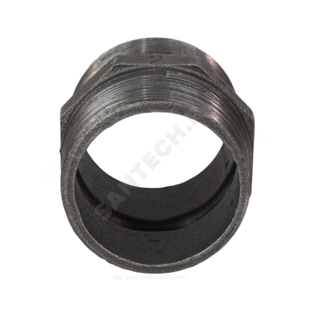 Ниппель прямой чугун Ду 15 (1/2") НР Fittex PLUS