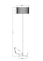 Торшер Arte Lamp MALLORCA A1021PN-1SS, 1хE27