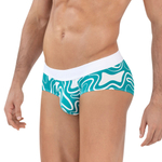 Бирюзовые трусы-брифы с принтом Dynamic Classic Brief (Размер: L) (Цвет: бирюзовый)